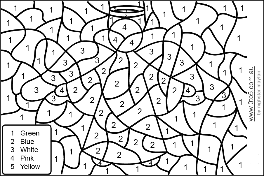 free printable paint by numbers for adults coloring home