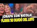 FLAVIA LAOS BESA A NICOLA PORCELLA Y SE DIVIERTE A PESAR DEL LUTO POR SU ABUELITO