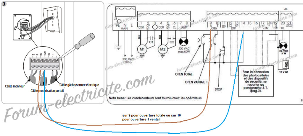 Schema Cablage Visiophone Aiphone