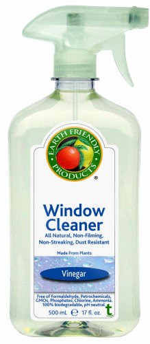 Earth Friendly Products Window Cleaner, Vinegar, 17 Ounce Bottle (Pack of 6)