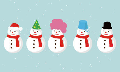 雪だるま イラスト 2 Ec Design デザイン