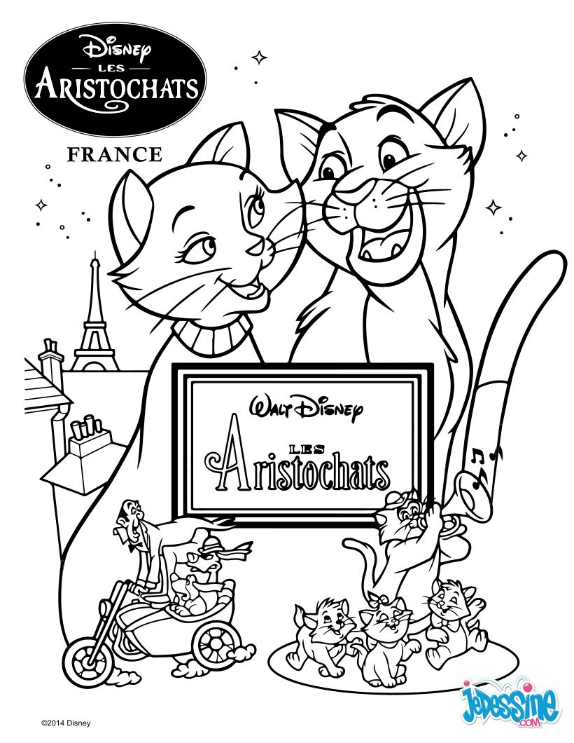 Coloriage Les Aristochats