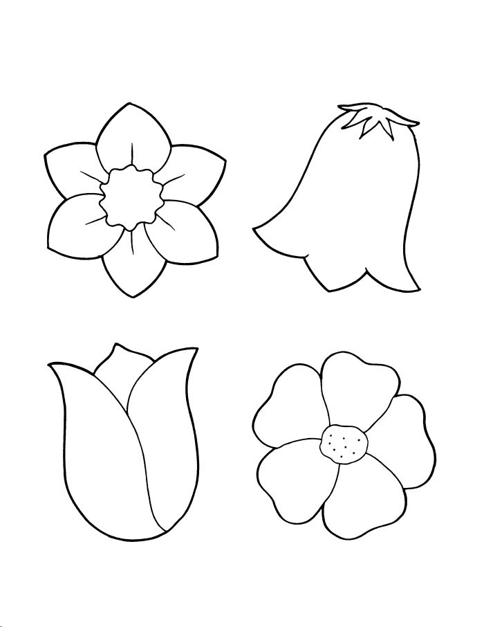 Free Flower Template To Colour, Download Free Clip Art, Free Clip Art on Clipart Library