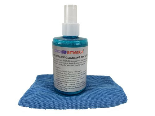 PhotoAmerica Alcohol & Ammonia Free Screen Cleaning Kit (Apple iPad, Apple iPad 2, iPod, iPod Touch, PSP, Nintendo 3DS, DS, DSi, DSi XLR, 3D TV, LCD, LED, Plasma TV Cleaner)