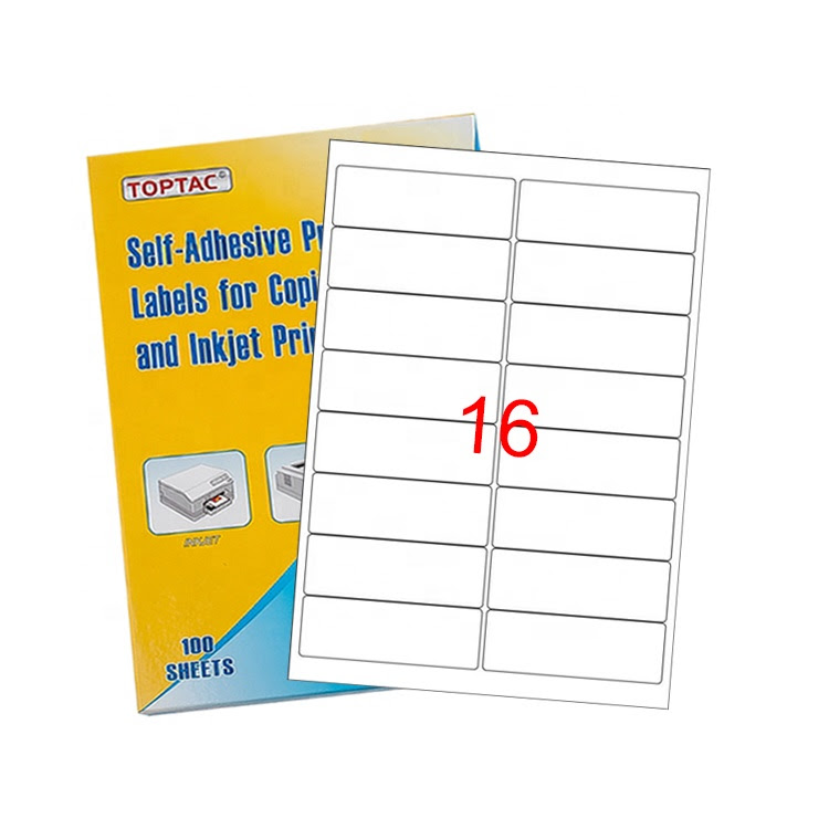 Factory Price A4 Label Sticker Paper With 16 Per Sheet - Buy A4 Label  Sticker Paper,Label Sticker Paper A4,A4 Label Sticker Product on Alibaba.com