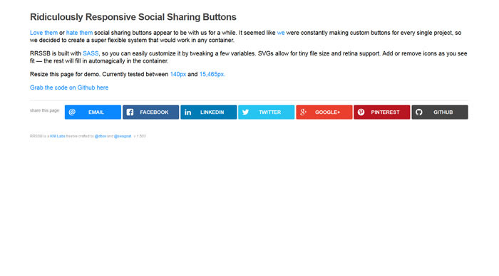 Ridiculously Responsive Social Sharing Buttons