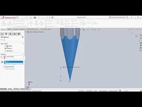 How to make Lead Pencil in solidworks #07