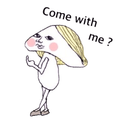 Lineスタンプ English 英語 きのこ シュール きもかわ かわいい ゆるキャラ の完全一覧 全1種類