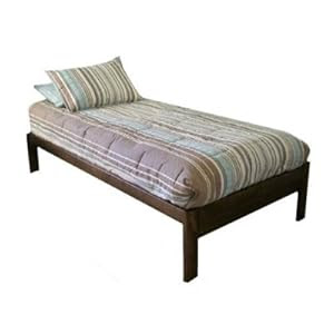 Amazon.com: Santa Cruz Twin XL (Extra Long) Bed - Rustic Walnut ...