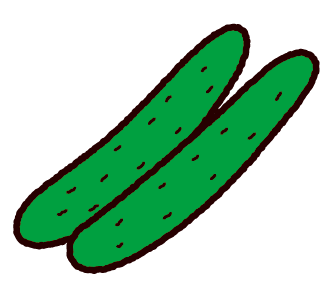 野菜のイラスト きゅうり イラストくん