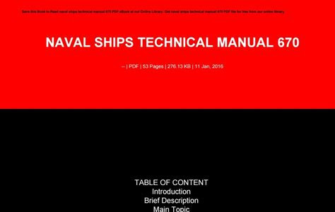 Read naval ships technical manual 670 iPad Air PDF