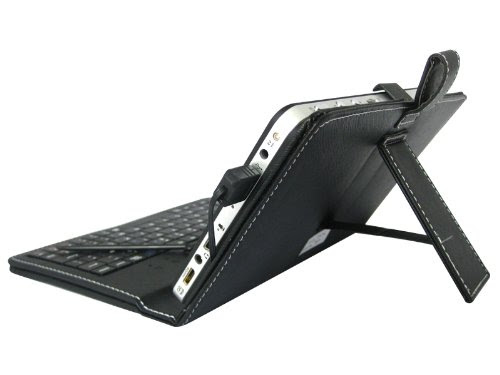 Faux Stand Keyboardblack   Case Leather Android Pc