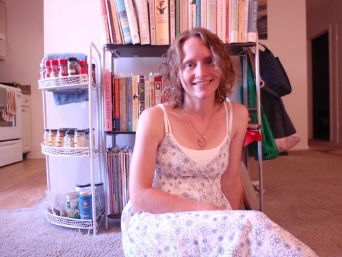 In Front of the Cookbooks