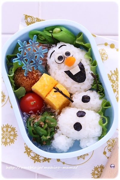 オラフ アナと雪の女王 キャラ弁 Momo S Obentou キャラ弁 Powered By ライブドアブログ