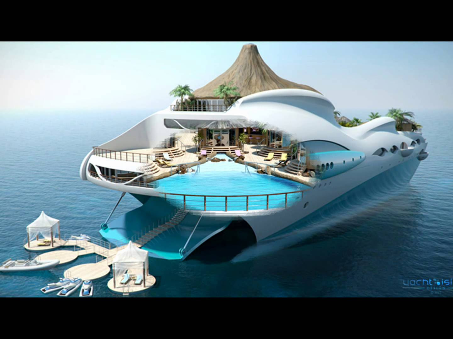 Tropical Island Yacht - Design Decoration