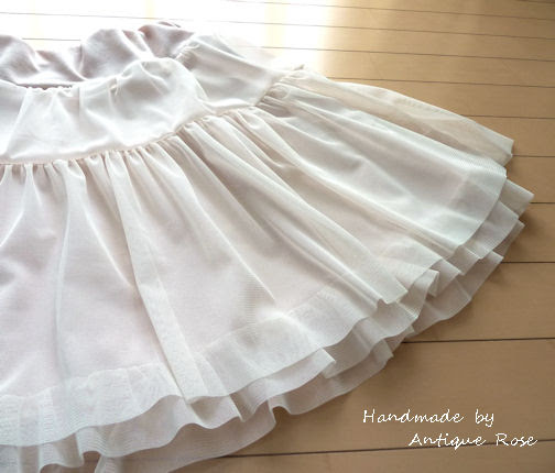 リブニットのお話 と チュールのティアードスカート 気ままに Handmade By Antique Rose 楽天ブログ