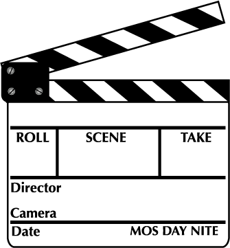 Movie Clapper Clip Art