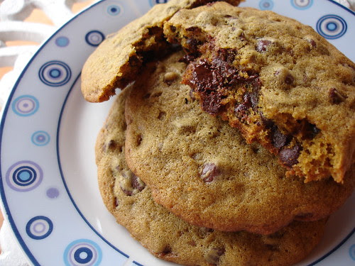 Chocolate chip-stuffed cookies