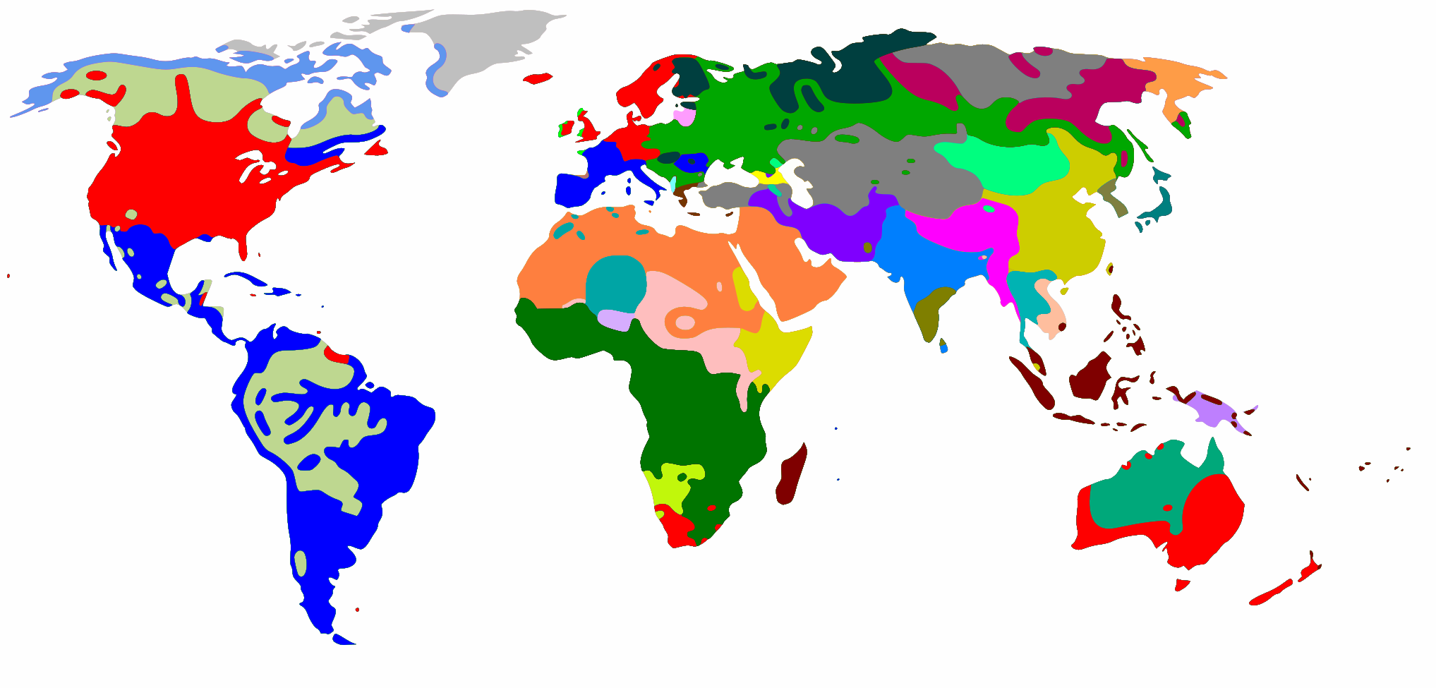 Template:Distribution of languages in the world - Wikipedia