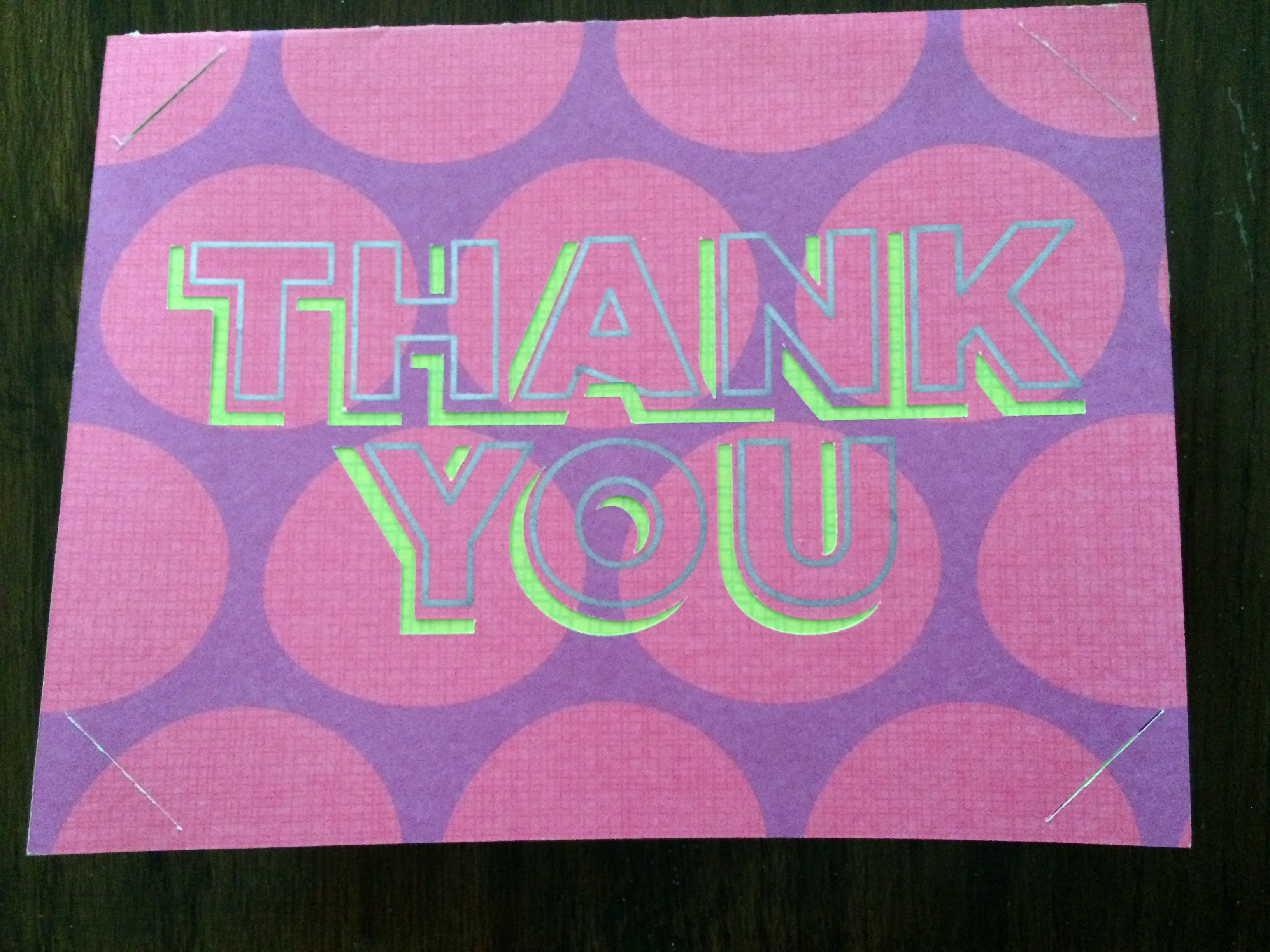 Cricut Thank You Card ⋆ The Pike's Place
