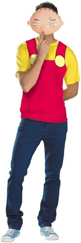 Family Guy - Stewie T-Shirt And Mask Adult Costume Set Size 42-52 XL/XXL  