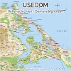 Usedom Karte / Karte Usedom Landkarte Insel Usedom / Die karte der beliebten ostseeinsel usedom, auf welcher links der zu deutschland gehörende teil der insel zu sehen ist, und rechts der östliche teil von usedom, welcher zu polen gehört.
