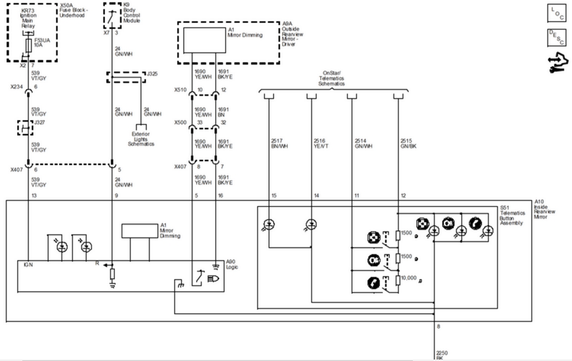 Wiring Diagram Pin Out Needed For Mirror Wire Harness Chevy Ss Forum