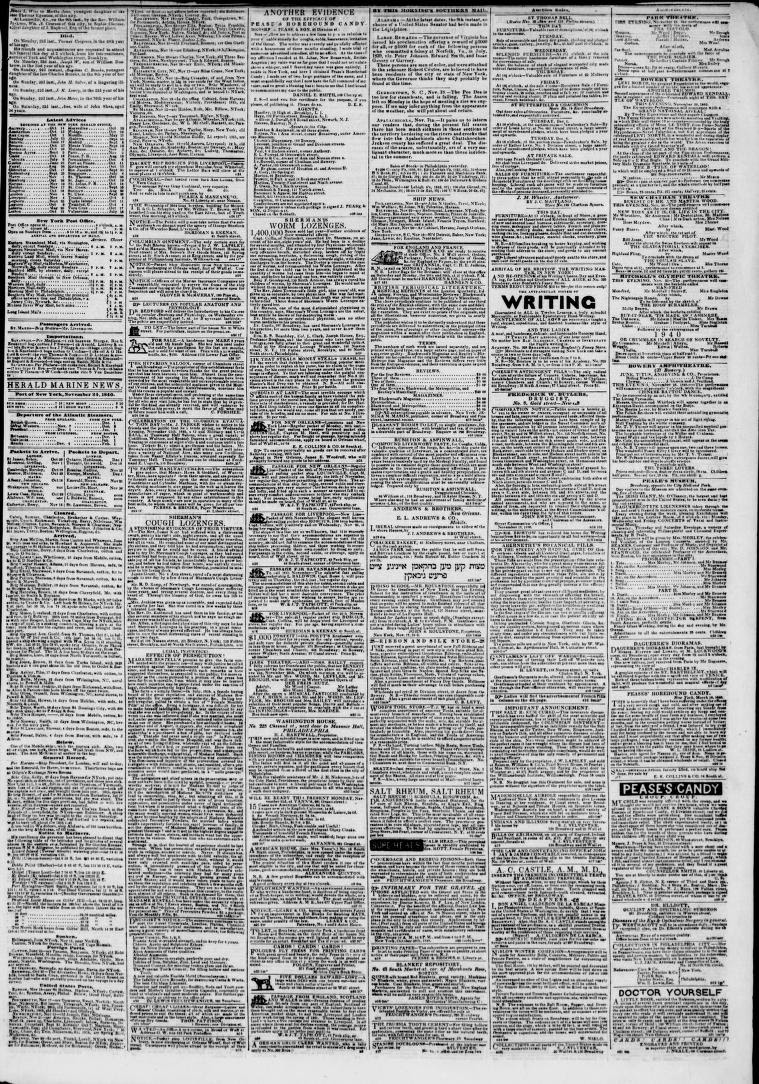 Image 5 Of Morning Herald New York N Y November 24 1840 Library Of Congress