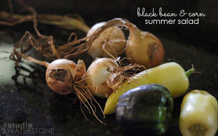 black bean, avocado & corn summer salad