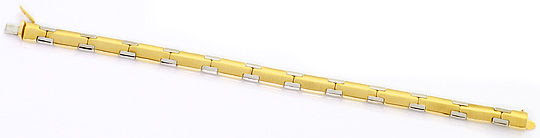 Foto 1, SET AUS KETTE UND ARMBAND MASSIV GELBGOLD WEISSGOLD 14K, K2554