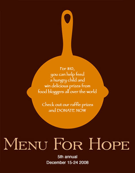 menu for hope big