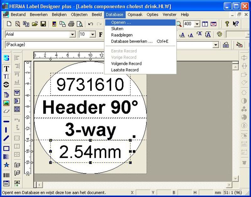 steeman.be - Printing Excel lists onto labels