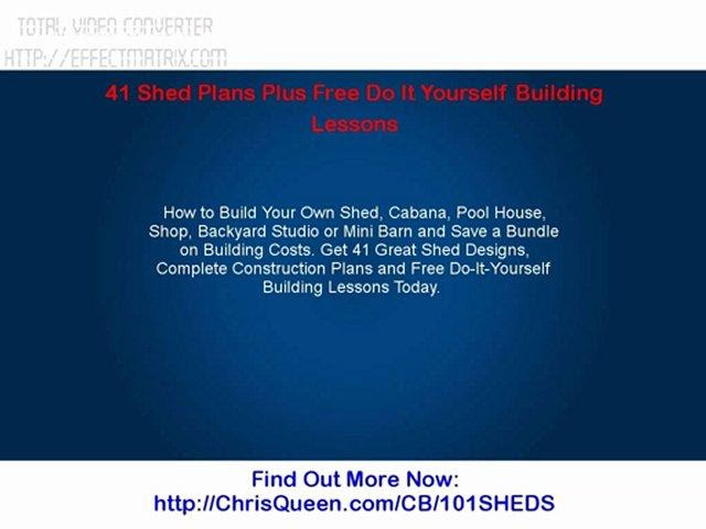 Shed Plans