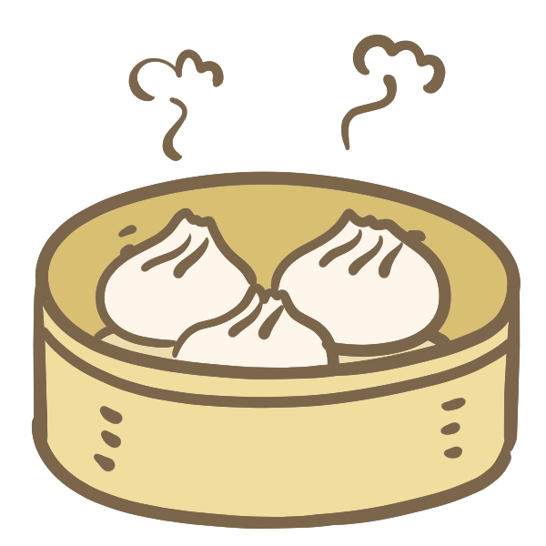 小籠包のイラスト かわいいフリー素材が無料のイラストレイン
