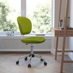 Flash Furniture Mesh Mid-Back Swivel Task Chair, Apple Green\/Silver
