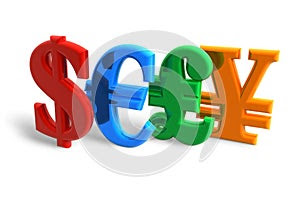 Currencies Concept Royalty Free Stock Images