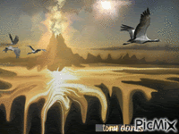 VOLCANO original backgrounds, painting,digital art by tonydanis