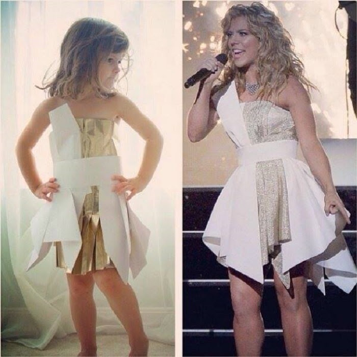 Mayhem is the inspiration behind Angieâs paper dresses