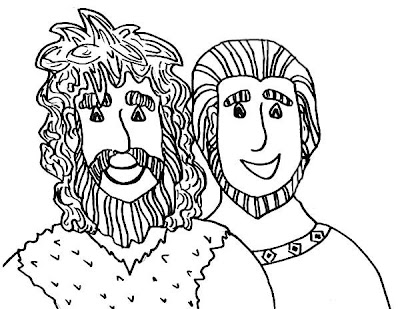 Jacob And Esau Coloring Page