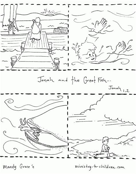  jonah and the whale bible story coloring pages coloring home