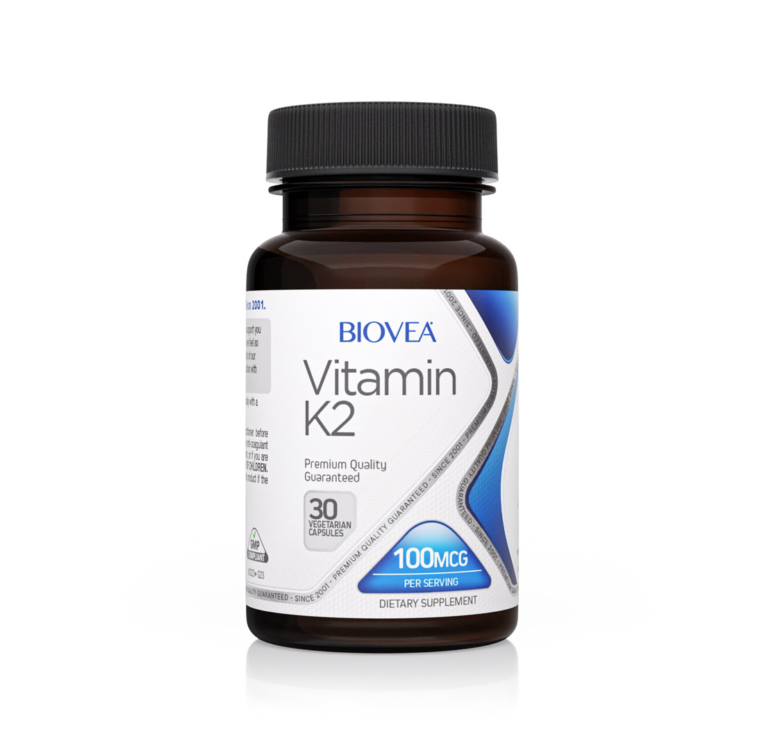 Vitamin K2 100mcg 30 Capsules | BIOVEA Supplements