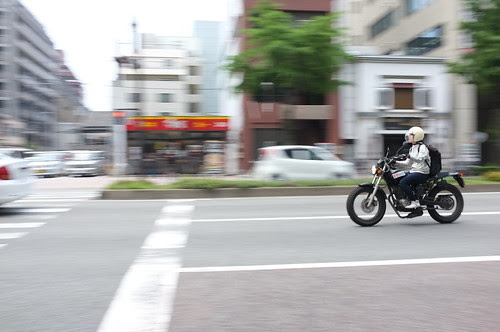 A Motorcycle Panning Shot -X100
