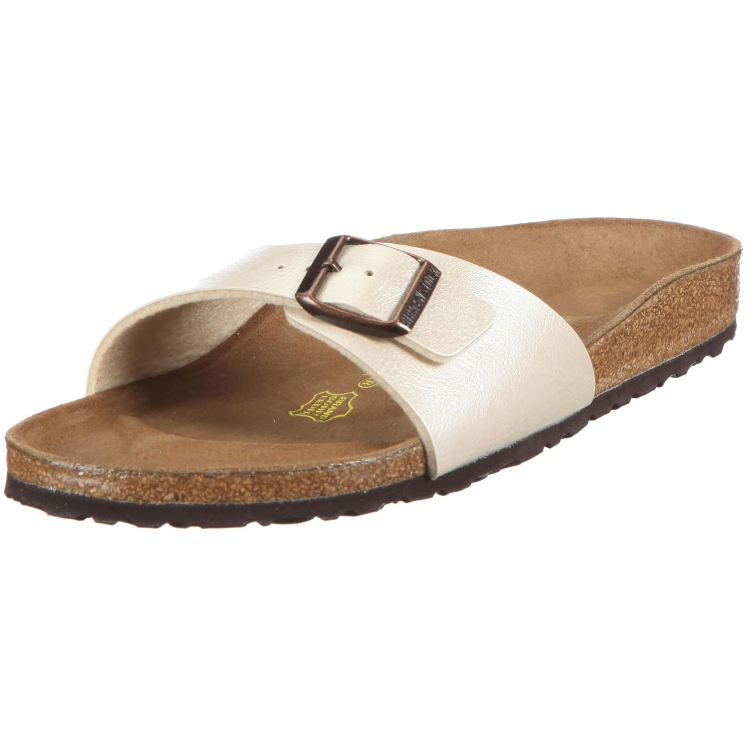 SALE Birkenstock MADRID Birko-Flor Sandals UK 7 PEARL EUR 40 SLIM RRP ...
