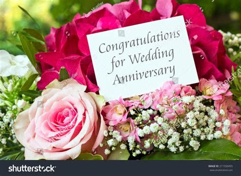 English Wedding Anniversary Card Pink  
