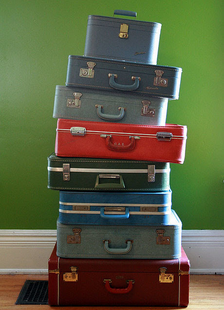 flint knit's suitcases