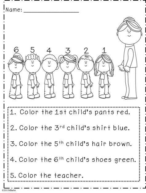  9 ordinal numbers kindergarten ideas ordinal numbers numbers