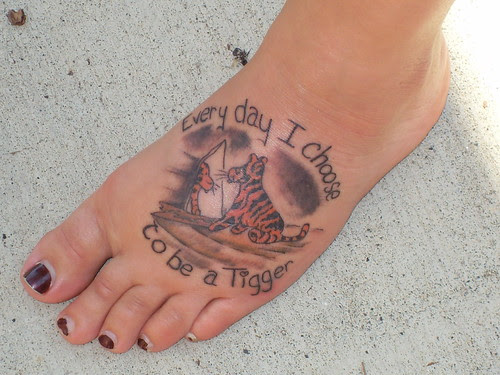 My new Tigger tattoo It's been a bad 