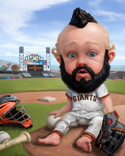 Sf Giants Baby Blake Loosli Illustration