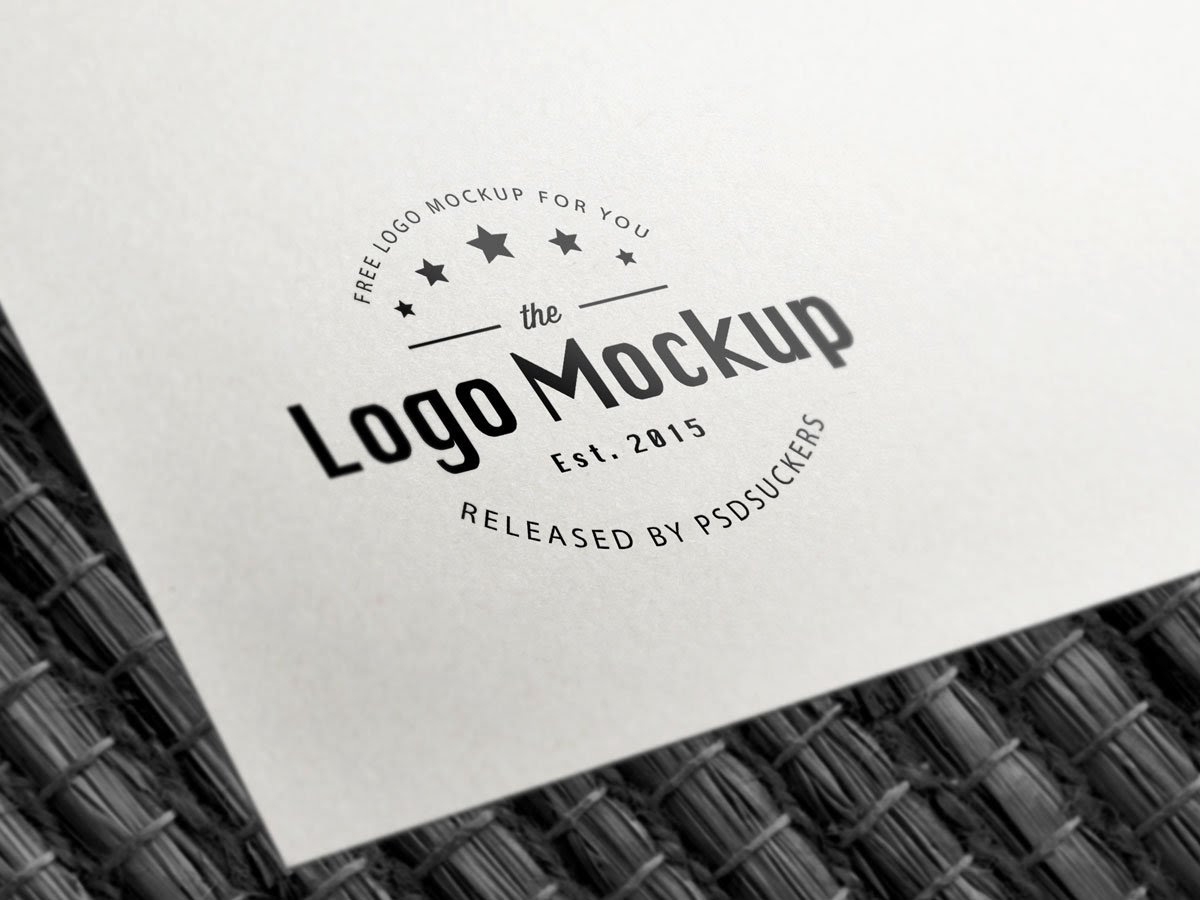 Download B&W Paper Logo MockUp