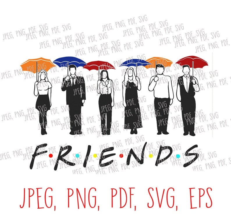 Download 97 Friends Tv Svg SVG PNG EPS DXF File for Cricut, Silhouette and Other Machine